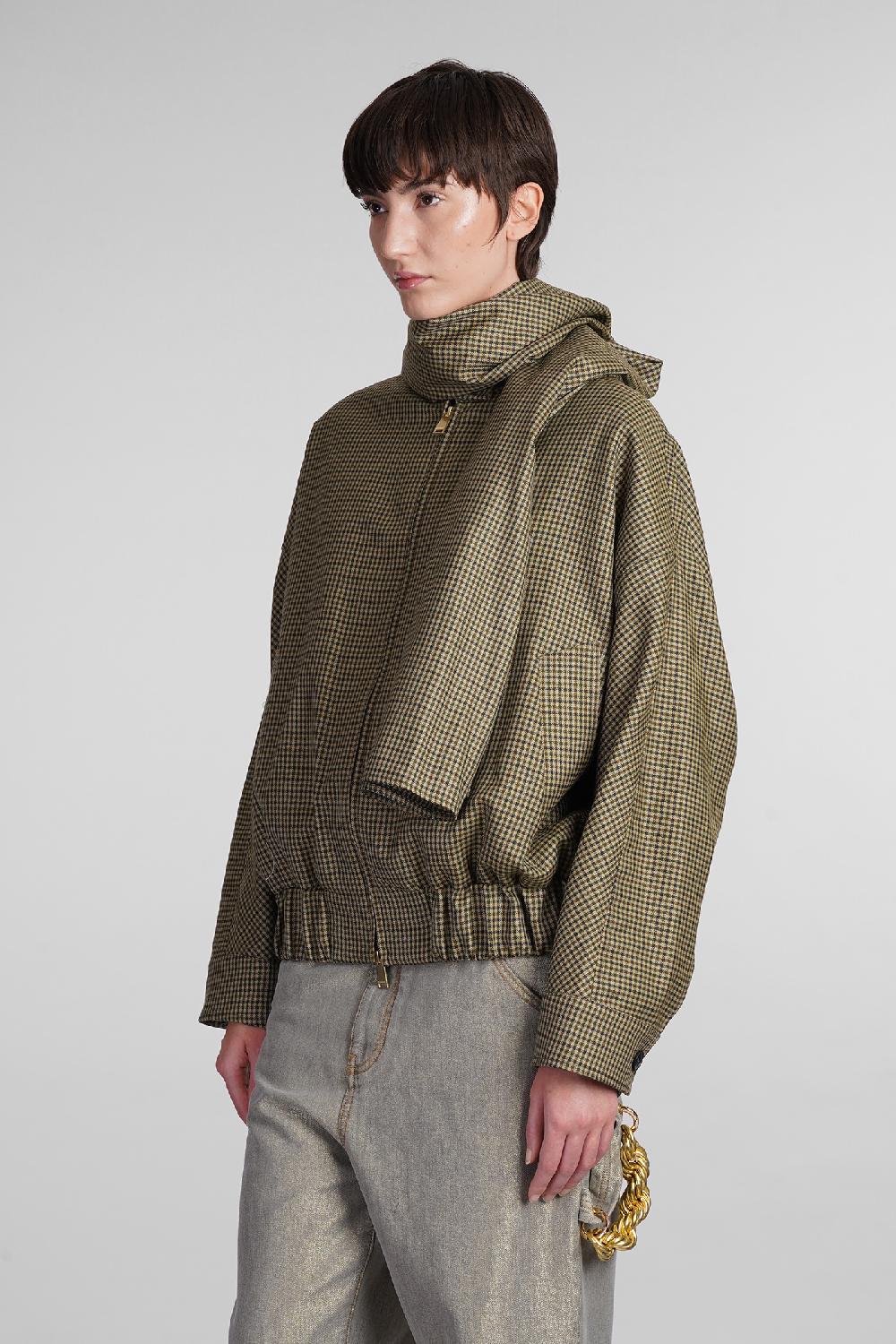 Deliberti DarkPark Bomber lee in lana verde cod. 408995 - Deliberti The Luxury Shopping Offerte esclusive