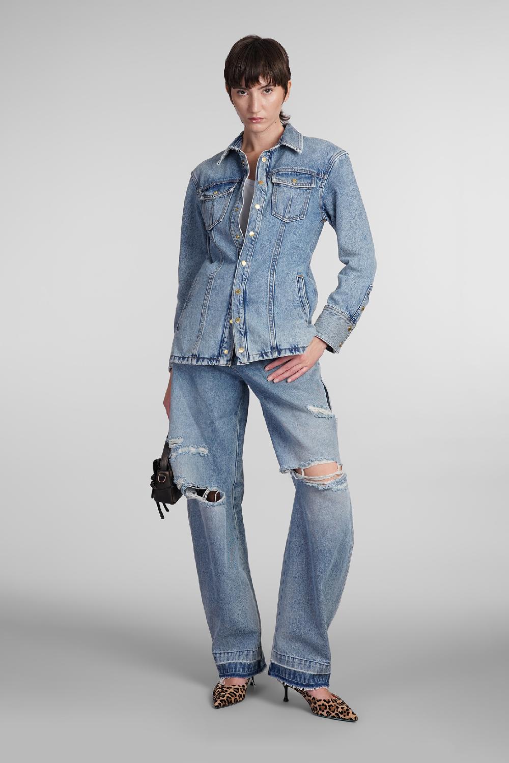 Deliberti DarkPark Jeans audrey in denim blu cod. 408997 - Deliberti The Luxury Shopping Grandi sconti