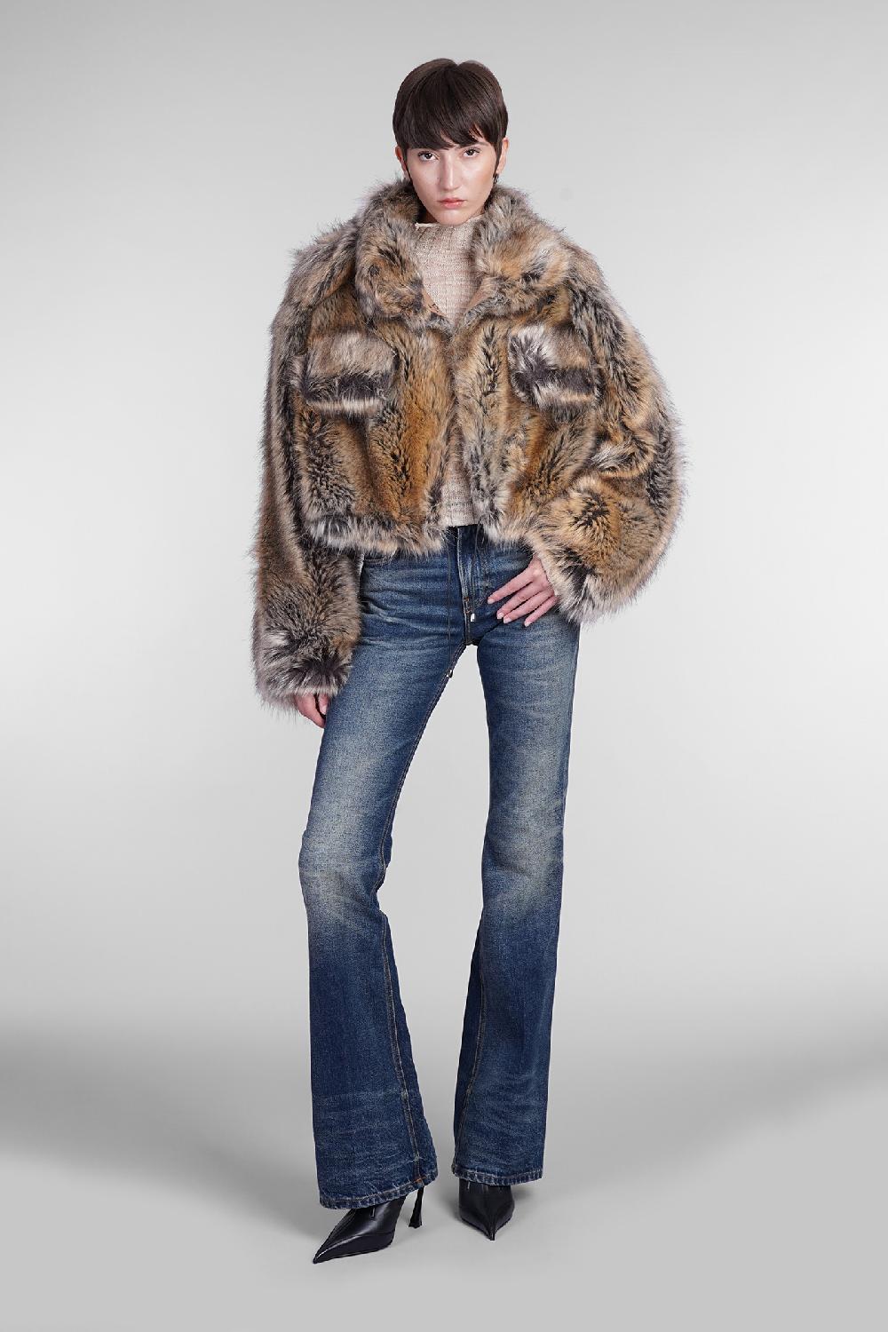 Deliberti DarkPark Pelliccia kayle in acrilico beige cod. 406168 - Deliberti The Luxury Shopping Liquidazione