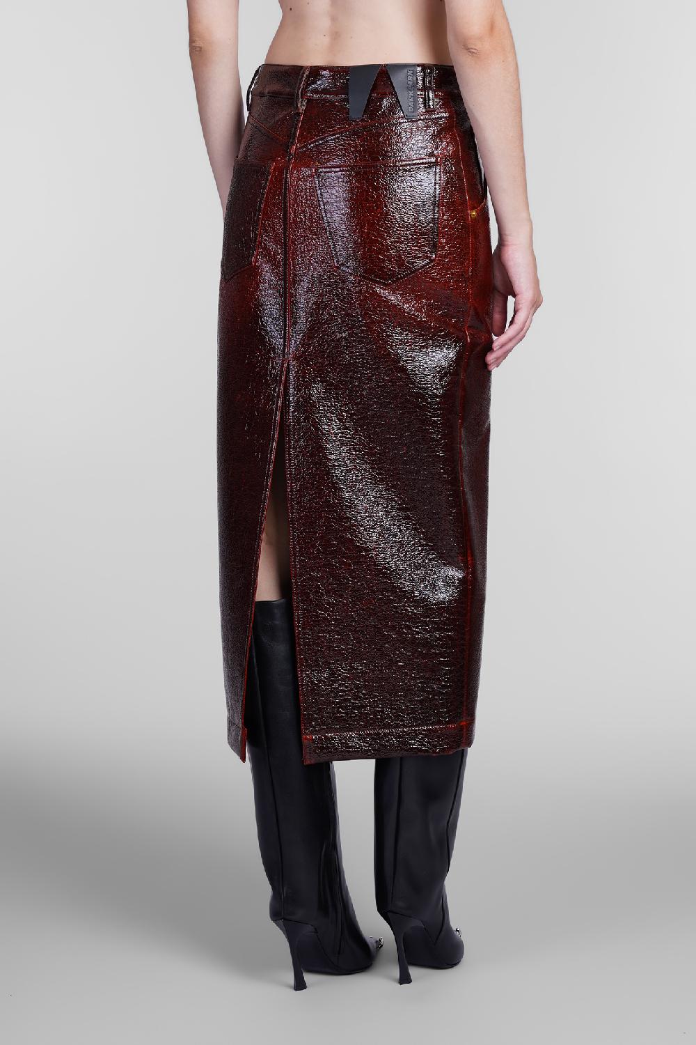 Deliberti DarkPark Gonna erika in lana bordeaux cod. 406172 - Deliberti The Luxury Shopping Enormi risparmi