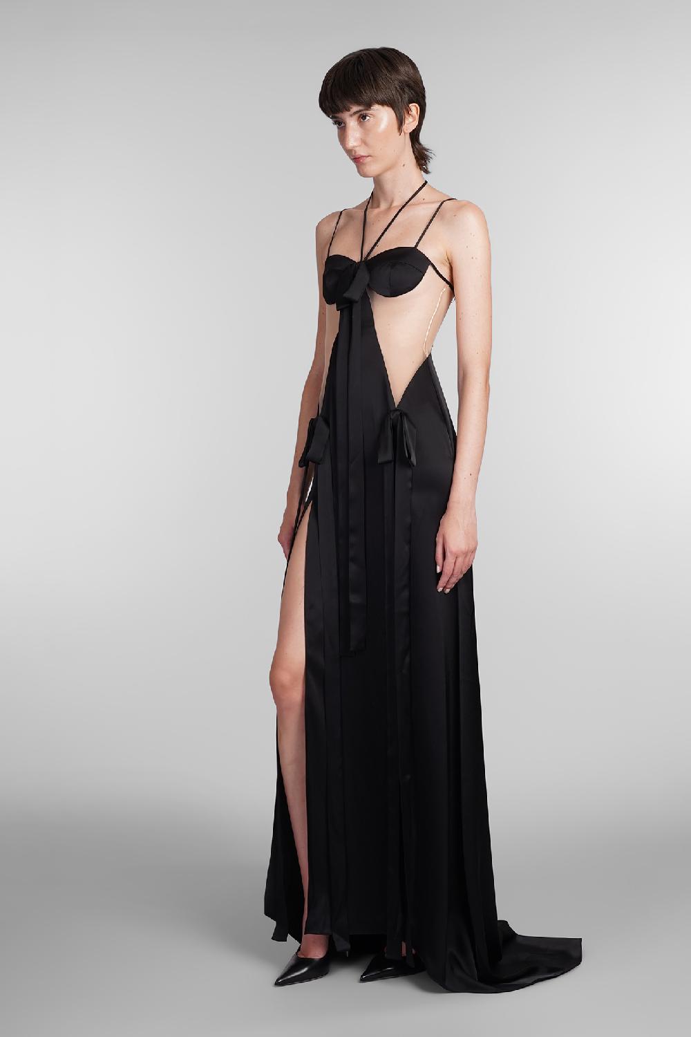 Deliberti David Koma Abito in triacetato nero cod. 405088 - Deliberti The Luxury Shopping Super Saving Price