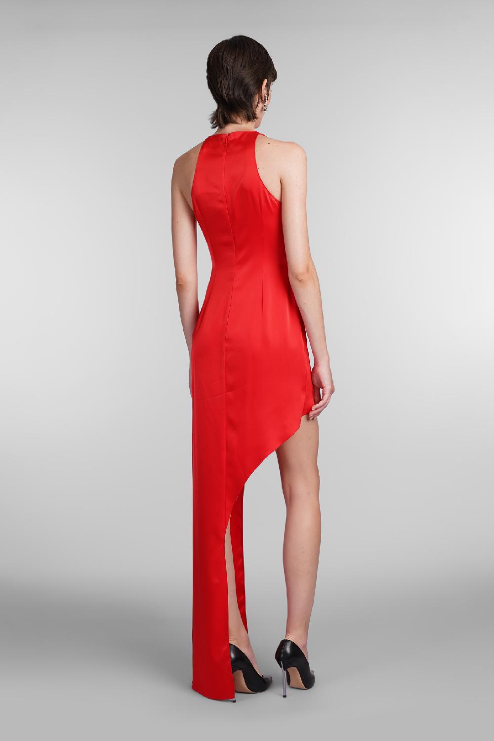 Deliberti David Koma Abito in triacetato rosso cod. 405090 - Deliberti The Luxury Shopping Ritorno libero