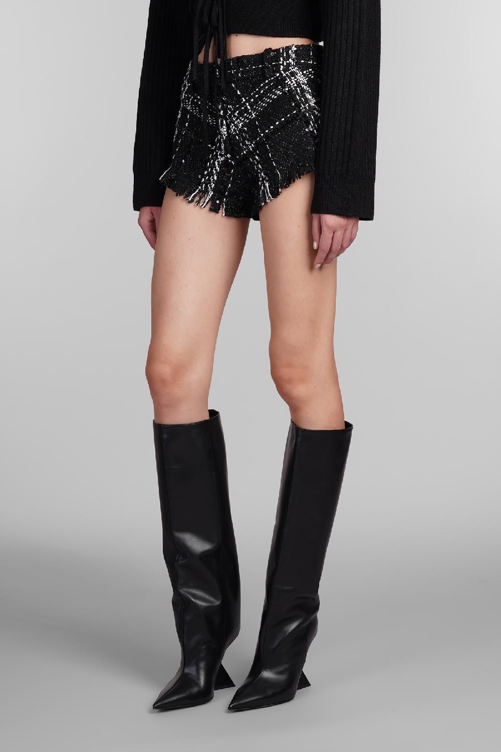 Deliberti David Koma Shorts in poliestere nero cod. 405094 - Deliberti The Luxury Shopping Latest stili