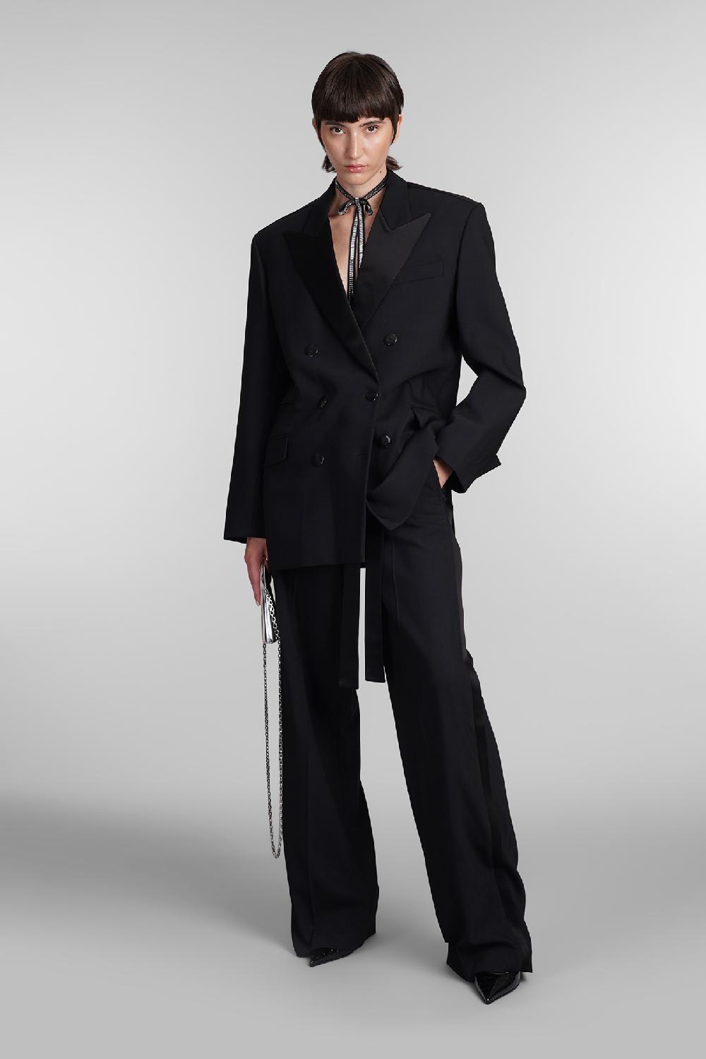 Deliberti David Koma Pantalone in lana nera cod. 405096 - Deliberti The Luxury Shopping Ultimo giorno