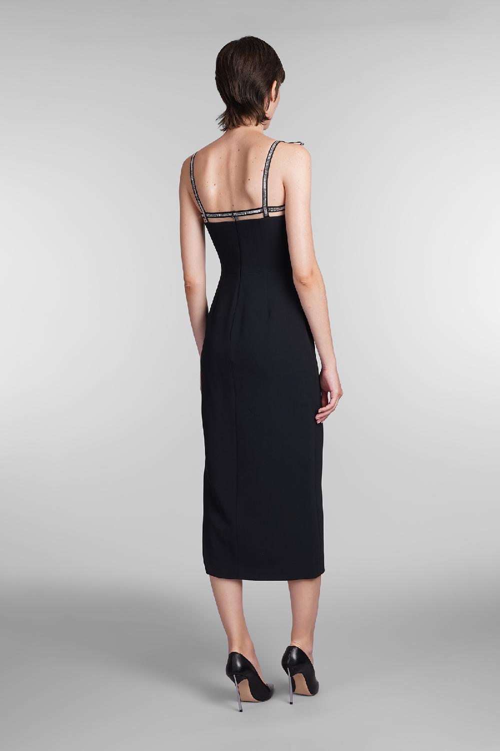 Deliberti David Koma Abito in viscosa nera cod. 405097 - Deliberti The Luxury Shopping Promozione temporanea
