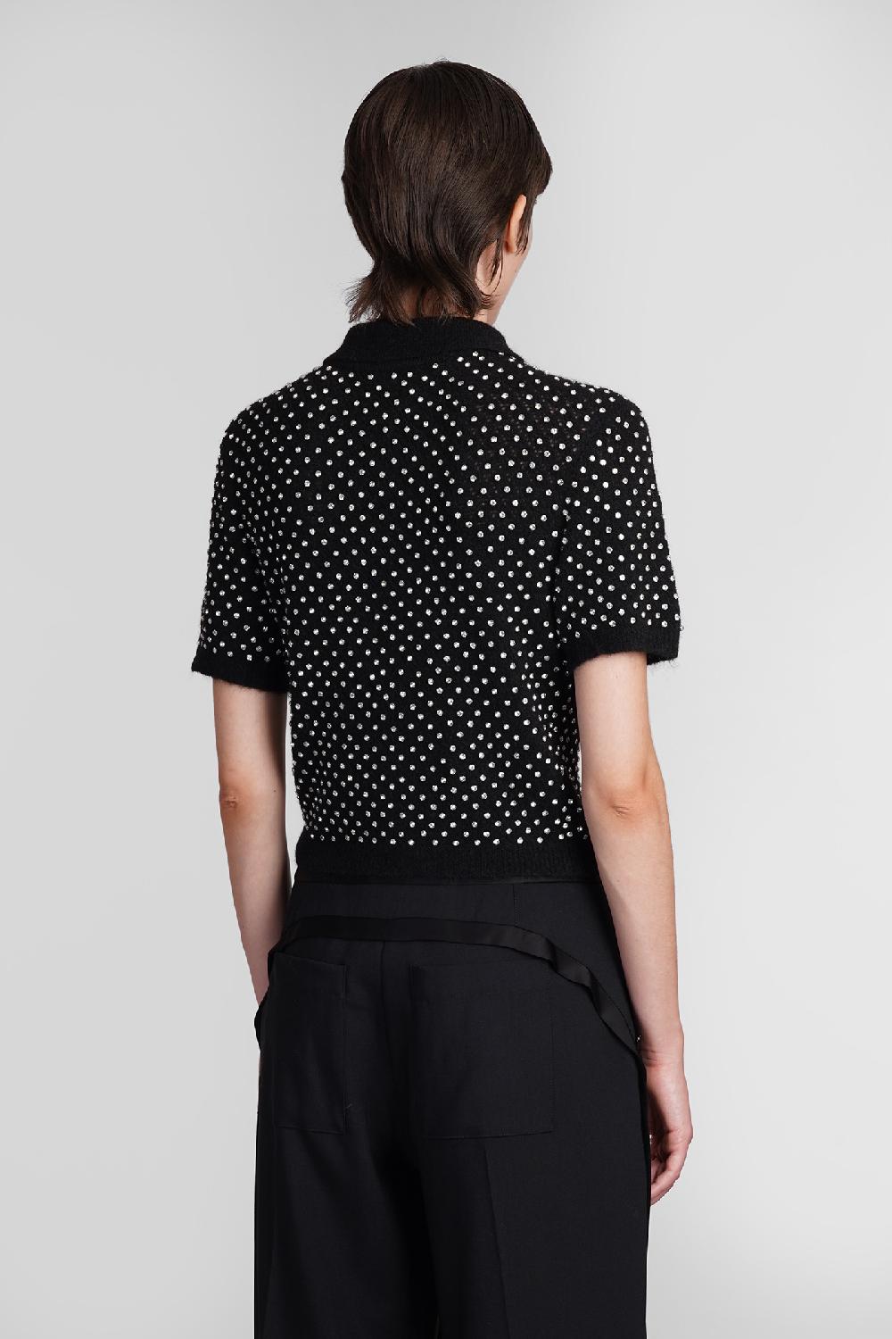 Deliberti David Koma Polo in lana nera cod. 405107 - Deliberti The Luxury Shopping Offerta speciale della fabbrica