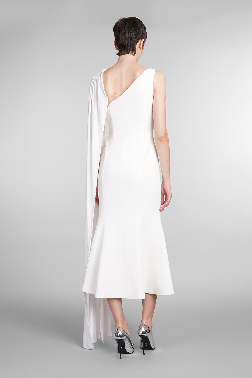 Deliberti David Koma Abito in viscosa bianca cod. 410020 - Deliberti The Luxury Shopping 50% di sconto con spedizione gratuita