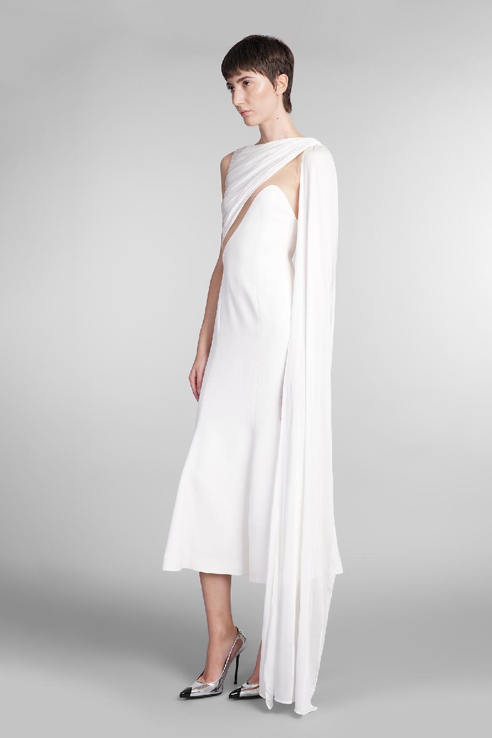 Deliberti David Koma Abito in viscosa bianca cod. 410020 - Deliberti The Luxury Shopping 50% di sconto con spedizione gratuita