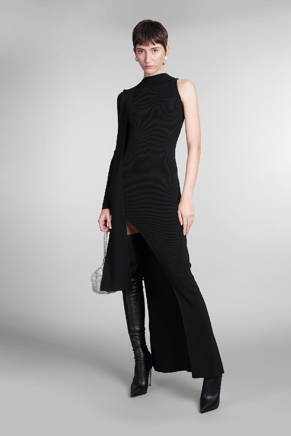 Deliberti David Koma Abito in cotone nero cod. 410026 - Deliberti The Luxury Shopping In vendita