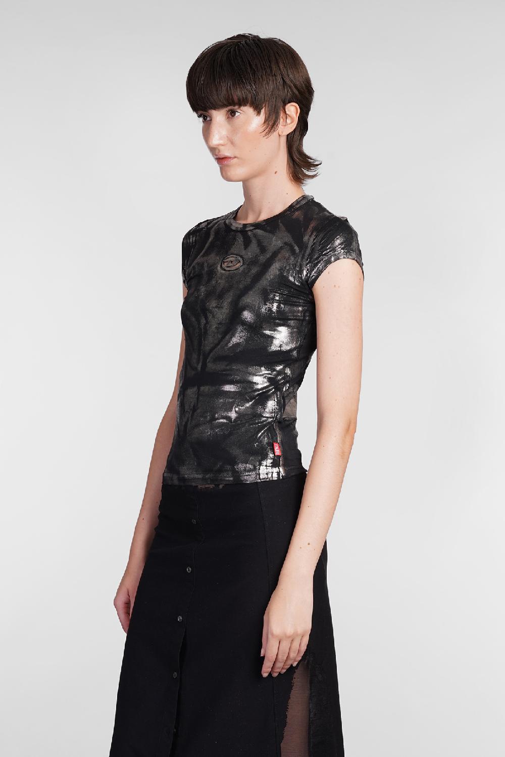 Deliberti Diesel T-shirt t angie p1 in modal nero cod. 406127 - Deliberti The Luxury Shopping 50% di sconto per tempo limitato