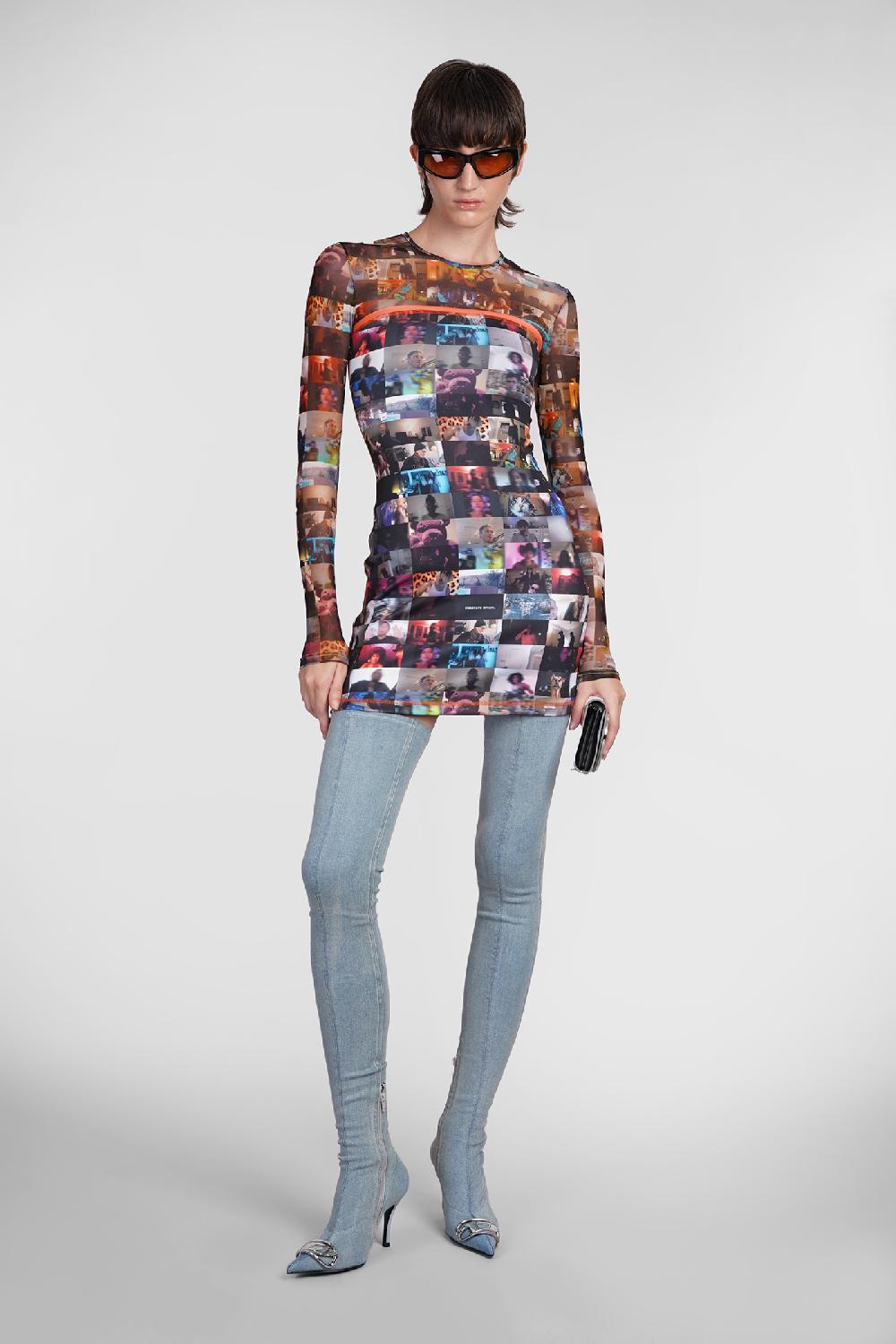 Deliberti Diesel Abito d platin in poliestere multicolor cod. 406546 - Deliberti The Luxury Shopping Italia