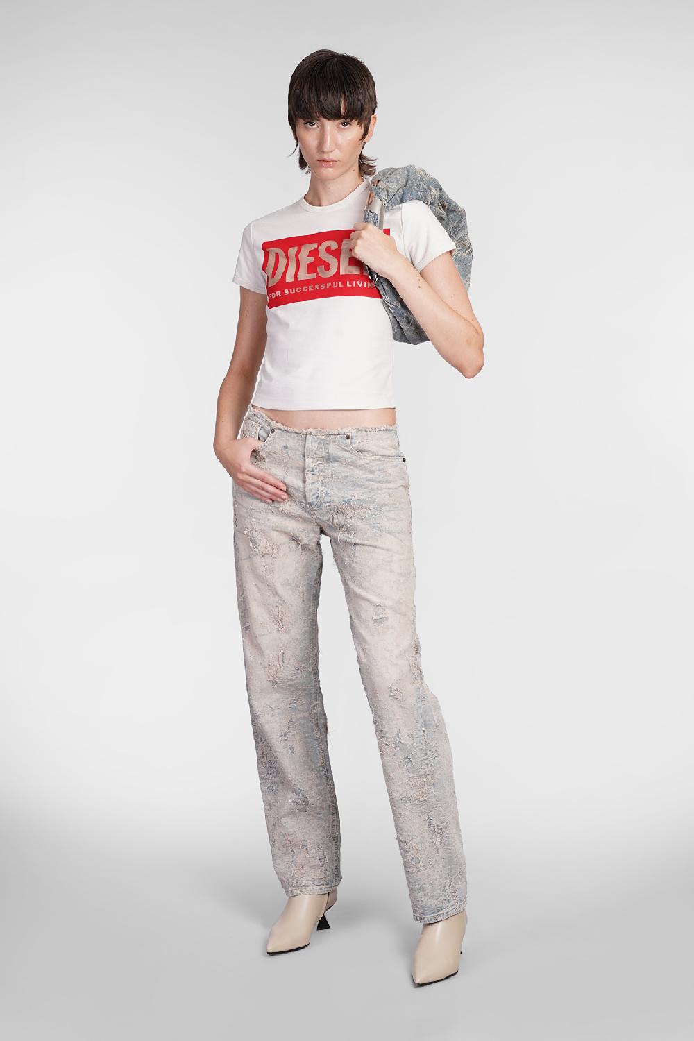 Deliberti Diesel T-shirt t malun in cotone beige cod. 406548 - Deliberti The Luxury Shopping Nuovo