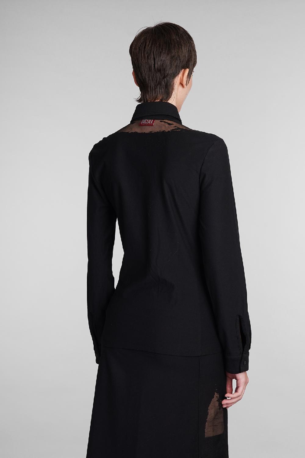 Deliberti Diesel Camicia s sun plain in cotone nero cod. 406549 - Deliberti The Luxury Shopping Qualità