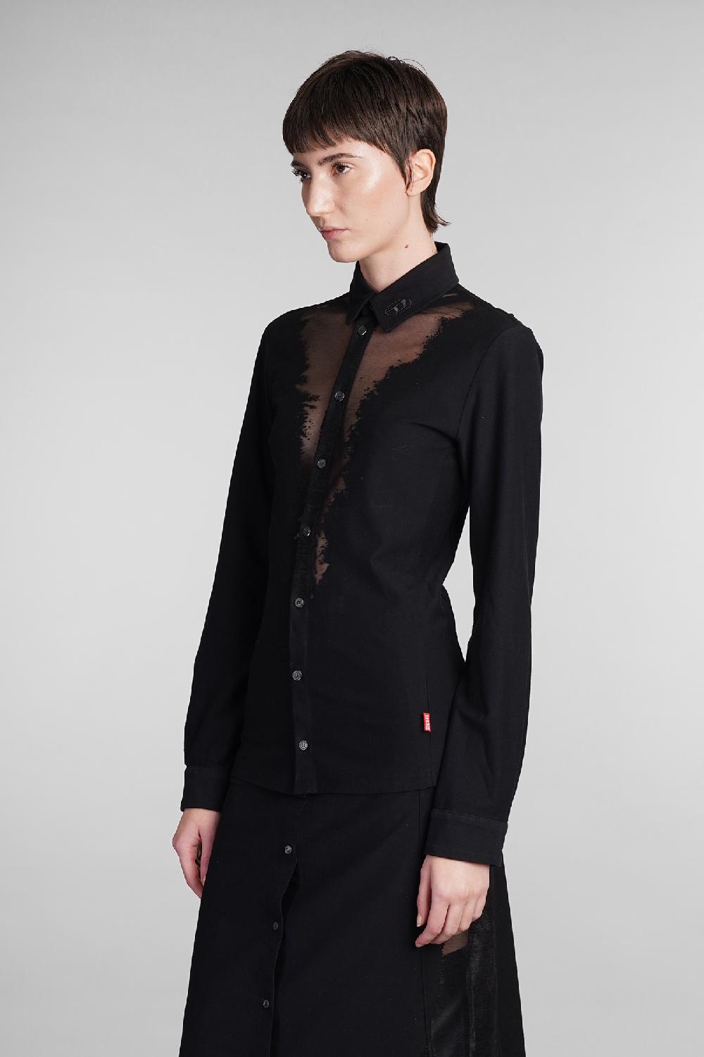 Deliberti Diesel Camicia s sun plain in cotone nero cod. 406549 - Deliberti The Luxury Shopping Qualità