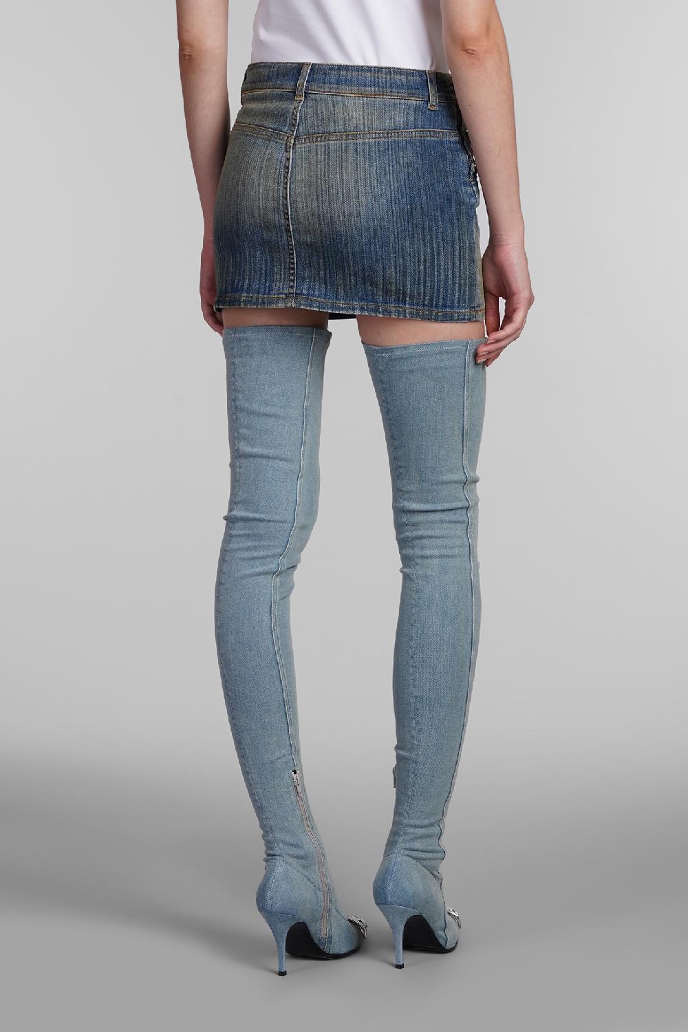 Deliberti Diesel Gonna de ron s2 in denim blu cod. 403950 - Deliberti The Luxury Shopping Negozi Online
