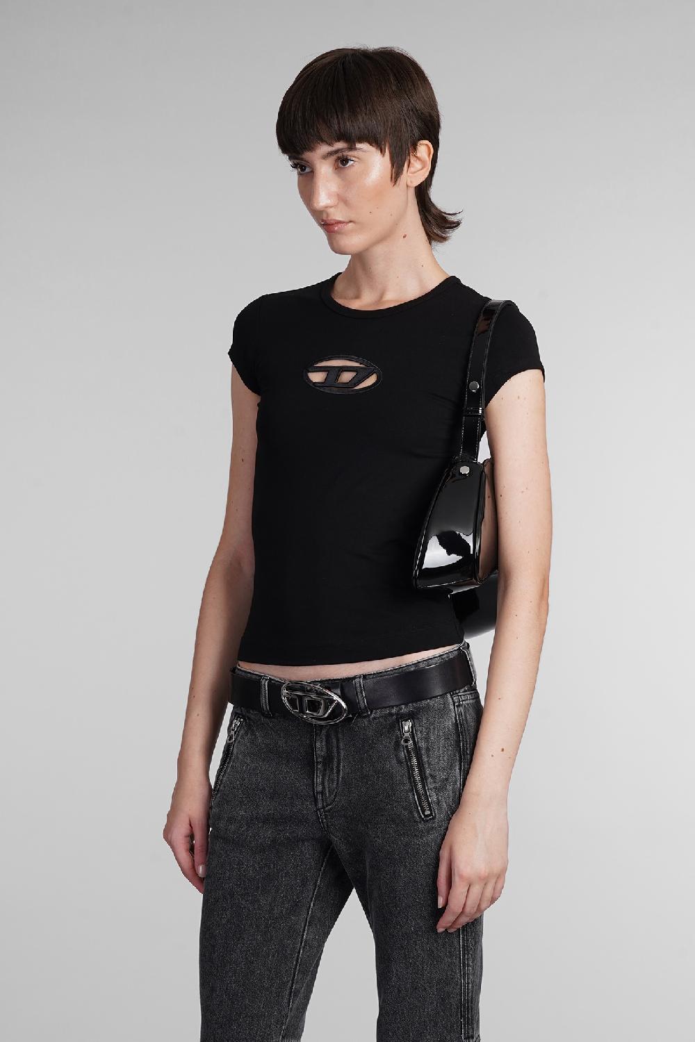 Deliberti Diesel T-shirt t angie in cotone nero cod. 403954 - Deliberti The Luxury Shopping Fino Al -60%
