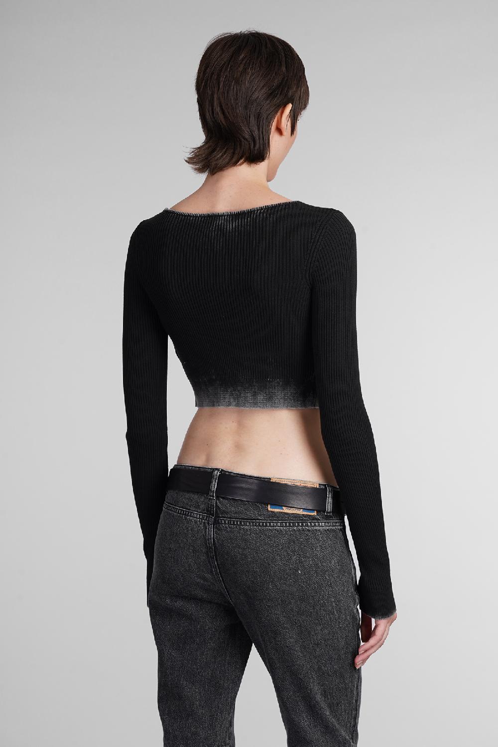 Deliberti Diesel Cardigan m latina in cotone nero cod. 403957 - Deliberti The Luxury Shopping Prezzo Ridotto