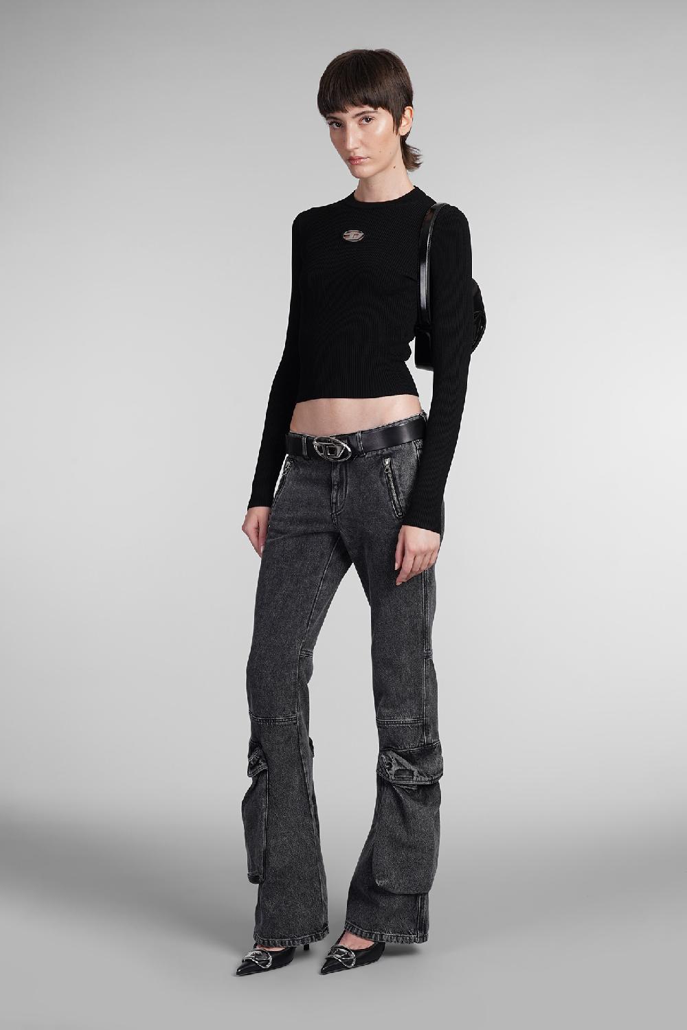 Deliberti Diesel Maglia m valari in rayon nero cod. 403958 - Deliberti The Luxury Shopping Sottocosto