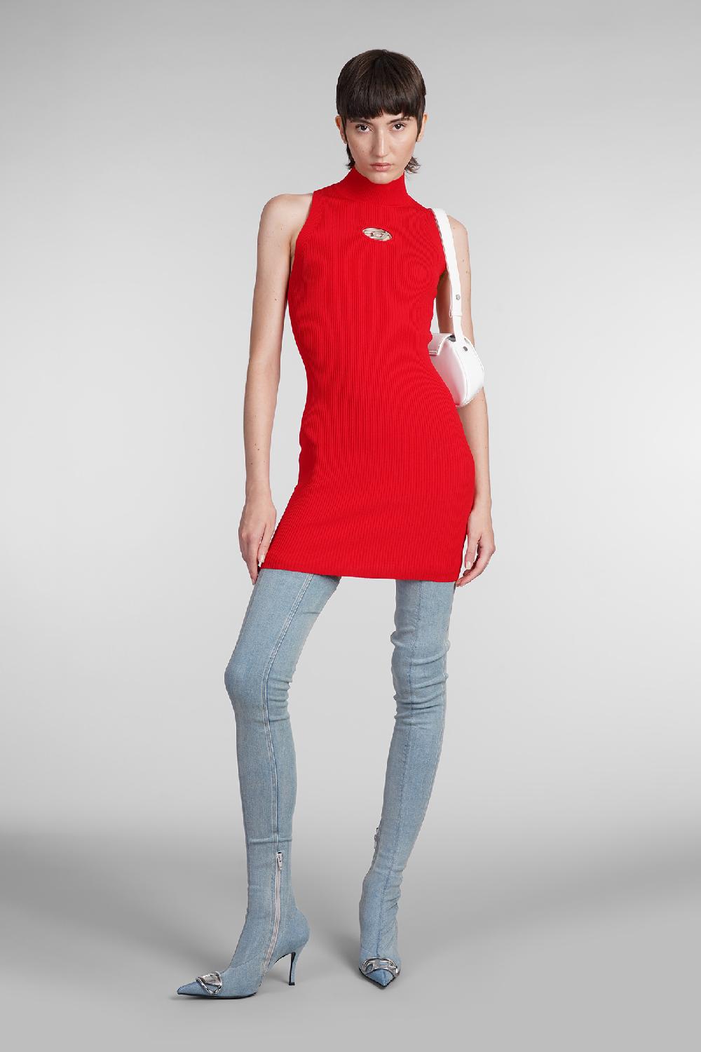 Deliberti Diesel Abito m onervax in rayon rosso cod. 403959 - Deliberti The Luxury Shopping Convenienza