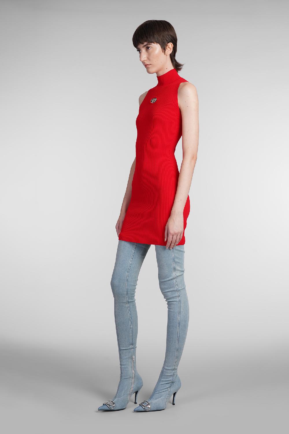 Deliberti Diesel Abito m onervax in rayon rosso cod. 403959 - Deliberti The Luxury Shopping Convenienza