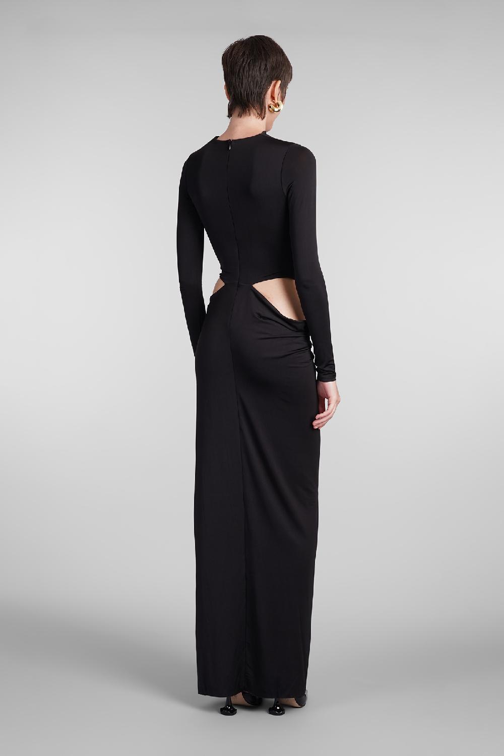 Deliberti Cult Gaia Abito keri in viscosa nera cod. 409537 - Deliberti The Luxury Shopping In Vendita