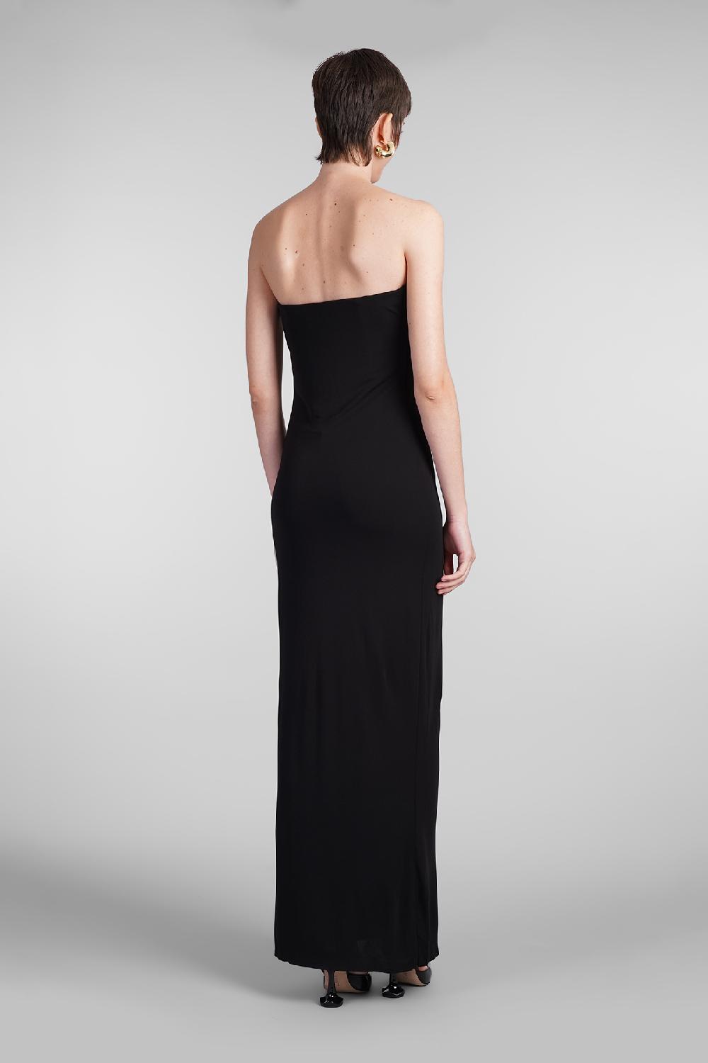Deliberti Cult Gaia Abito abril in viscosa nera cod. 409538 - Deliberti The Luxury Shopping Saldi