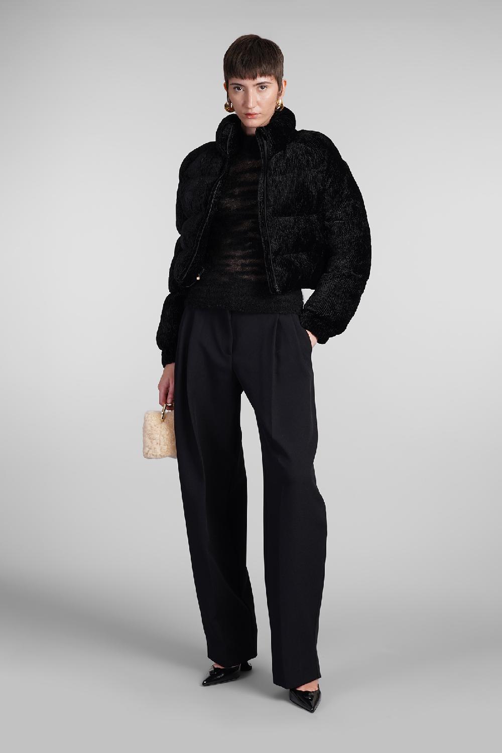 Deliberti Cult Gaia Piumino bombon in viscosa nera cod. 409539 - Deliberti The Luxury Shopping Offerte