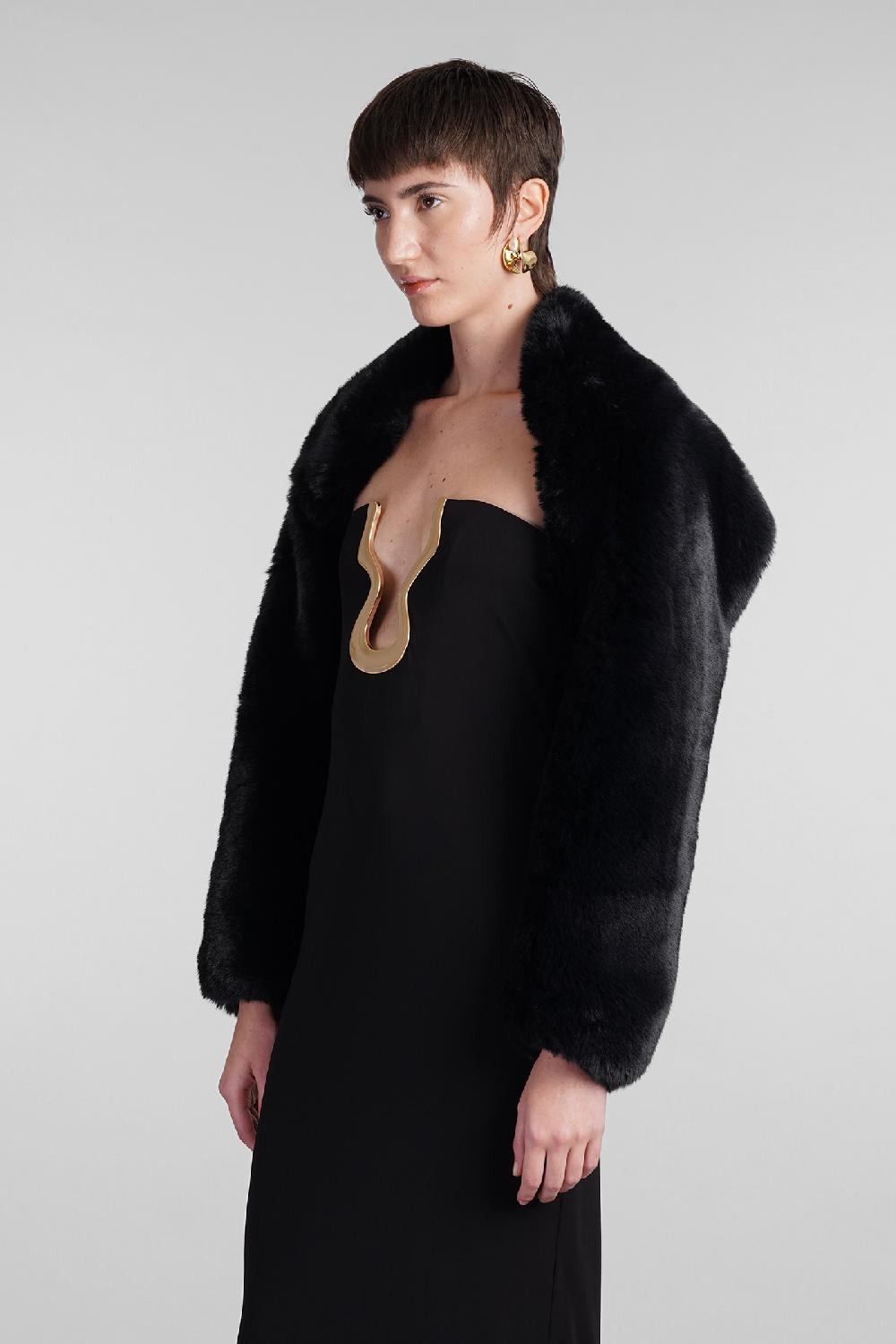 Deliberti Cult Gaia Pelliccia bentley in poliestere nero cod. 409540 - Deliberti The Luxury Shopping Hotsell
