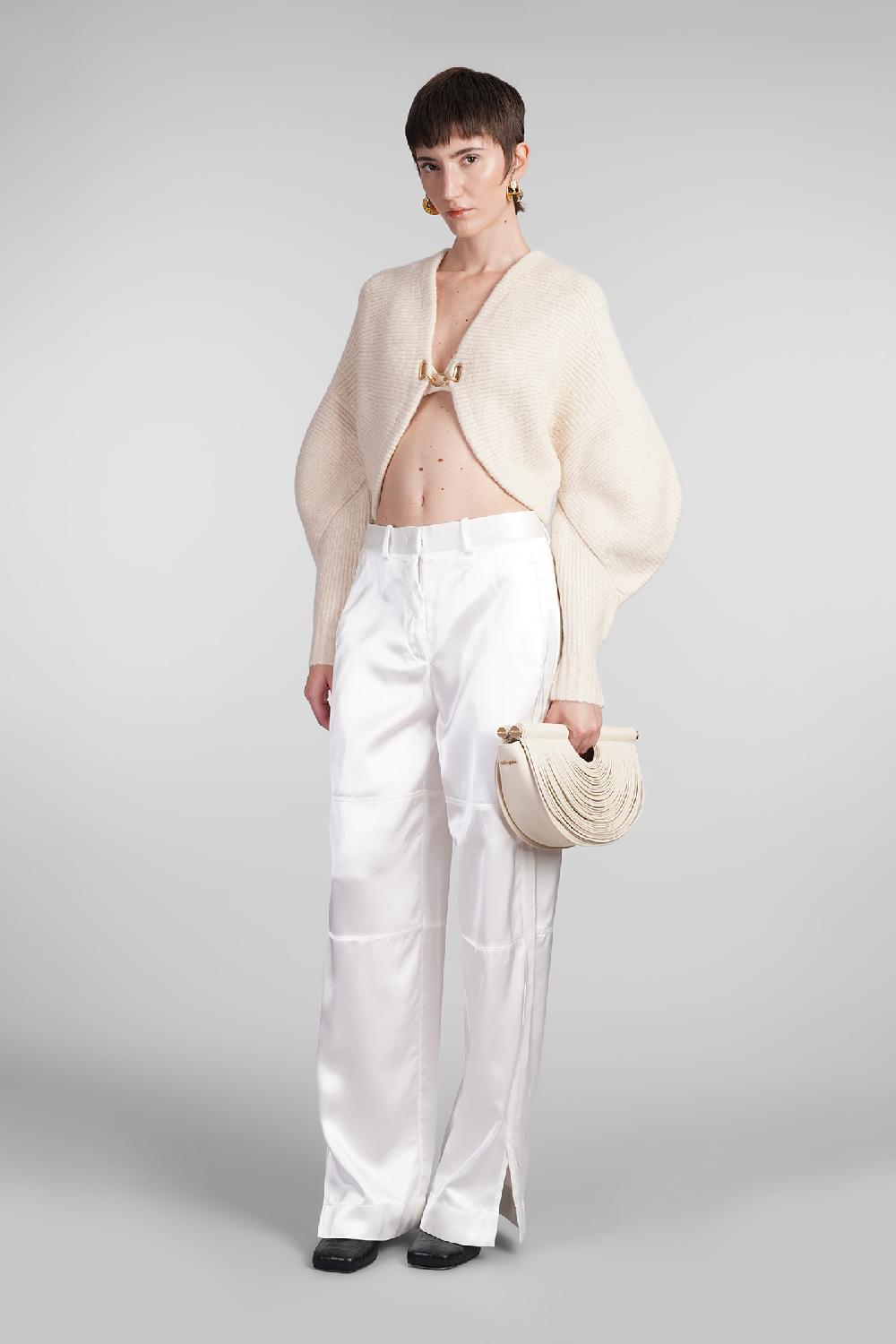 Deliberti Cult Gaia Cardigan devin in lana beige cod. 409541 - Deliberti The Luxury Shopping Vendita Calda