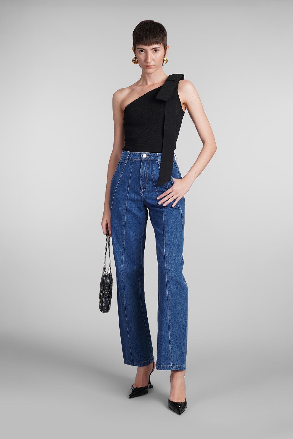 Deliberti Cult Gaia Topwear nomi in poliestere nero cod. 409543 - Deliberti The Luxury Shopping Vendita Economica
