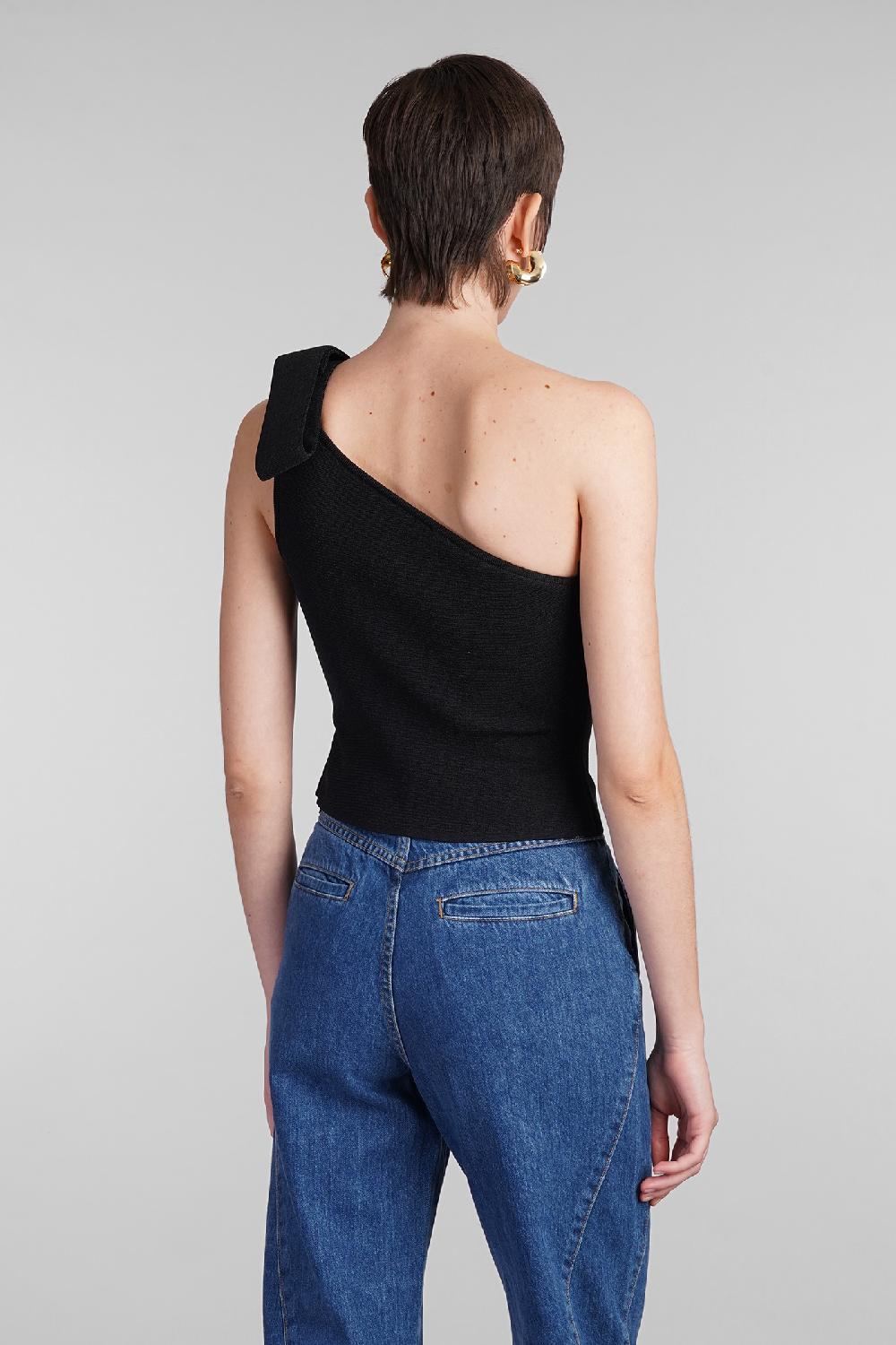 Deliberti Cult Gaia Topwear nomi in poliestere nero cod. 409543 - Deliberti The Luxury Shopping Vendita Economica
