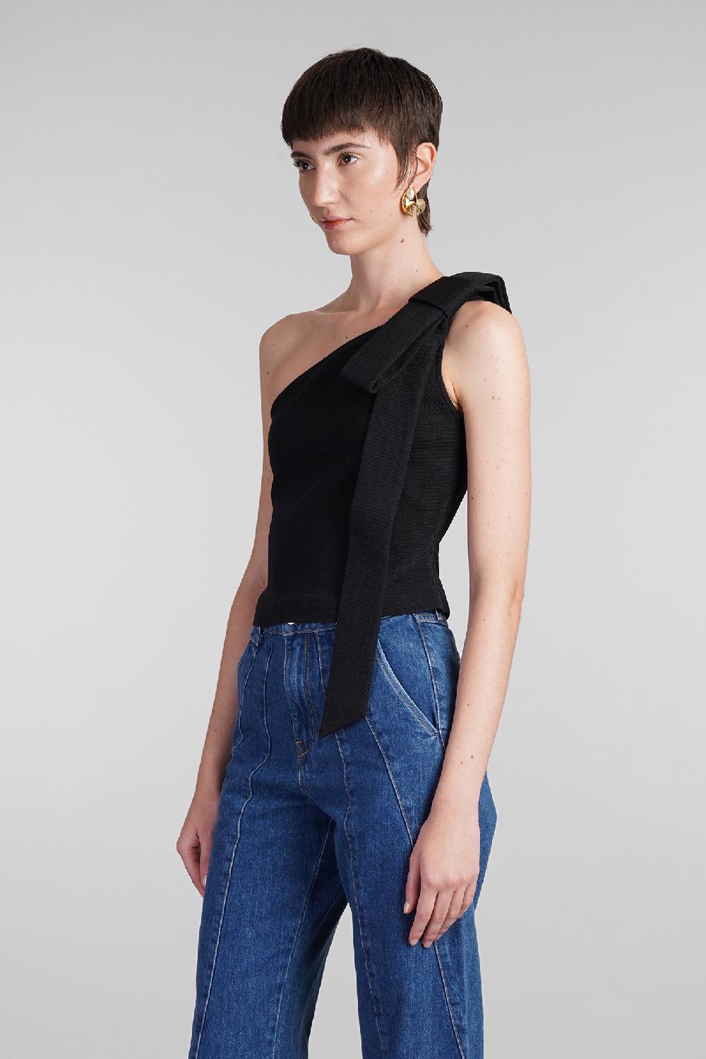 Deliberti Cult Gaia Topwear nomi in poliestere nero cod. 409543 - Deliberti The Luxury Shopping Vendita Economica