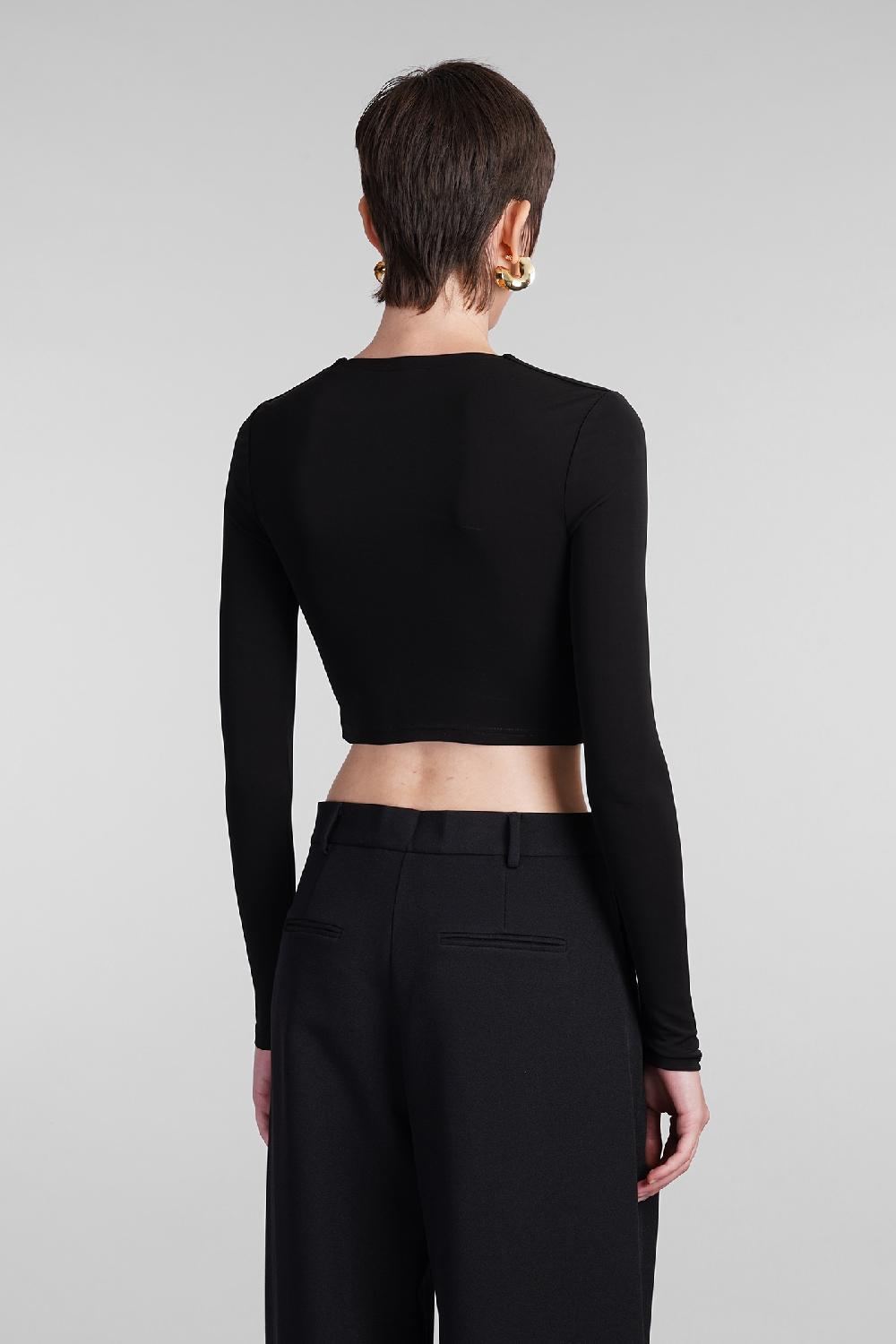 Deliberti Cult Gaia Topwear laia in viscosa nera cod. 409548 - Deliberti The Luxury Shopping I Più Venduti