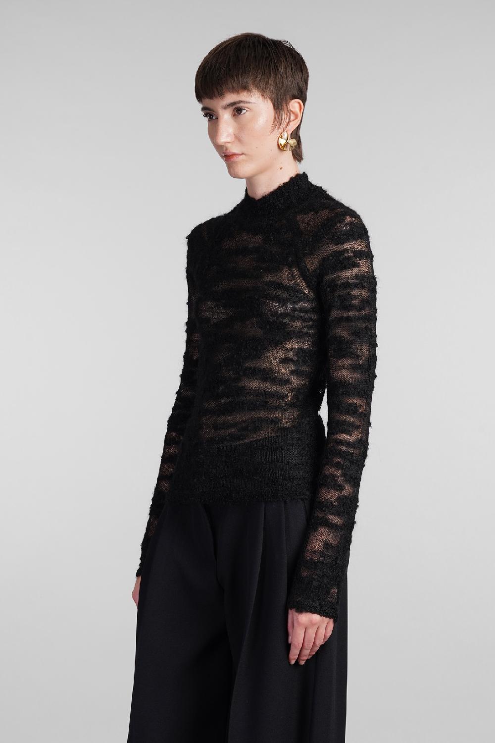 Deliberti Cult Gaia Maglia sima in lana nera cod. 409544 - Deliberti The Luxury Shopping In Saldo
