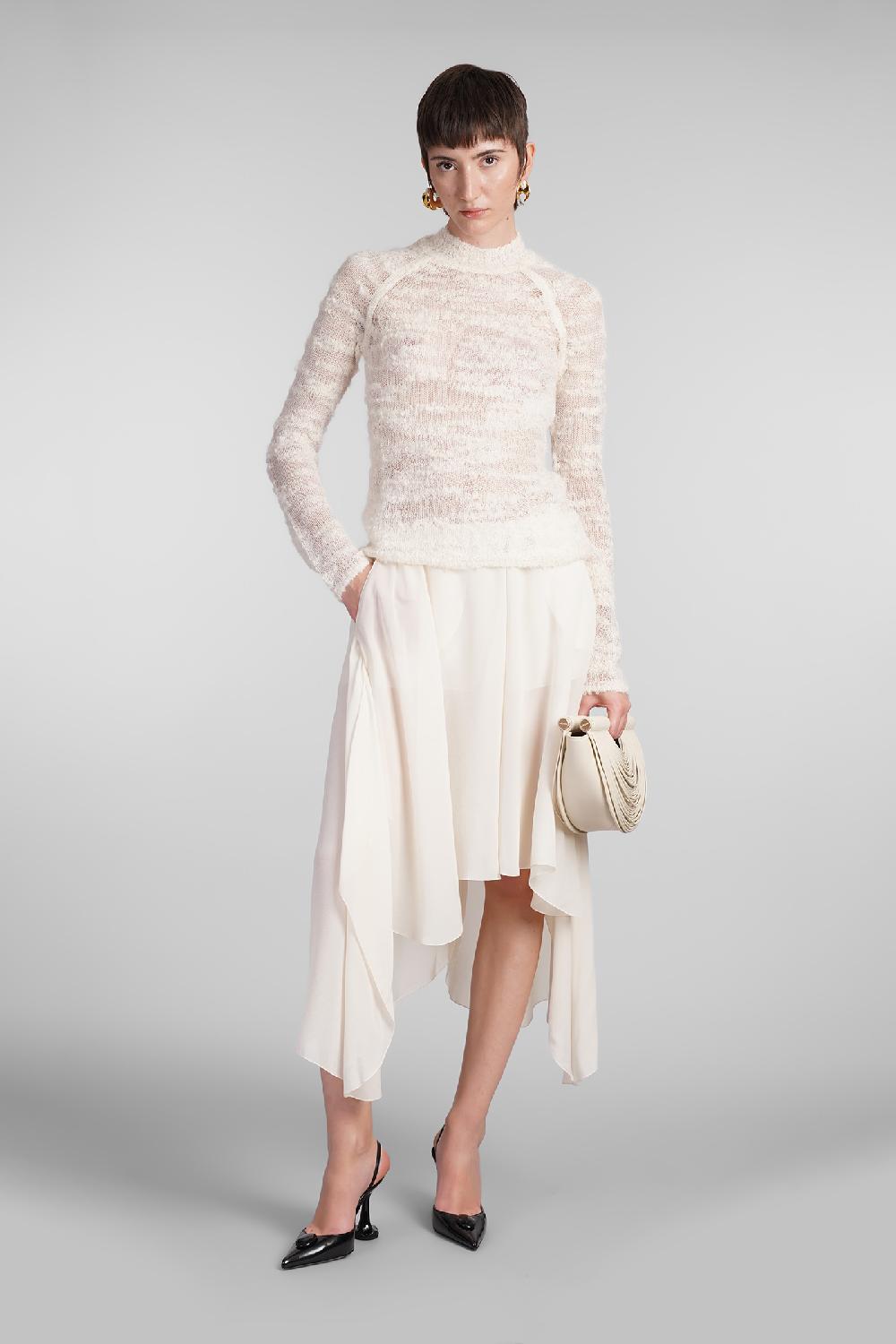 Deliberti Cult Gaia Maglia sima in lana beige cod. 409545 - Deliberti The Luxury Shopping Nuova