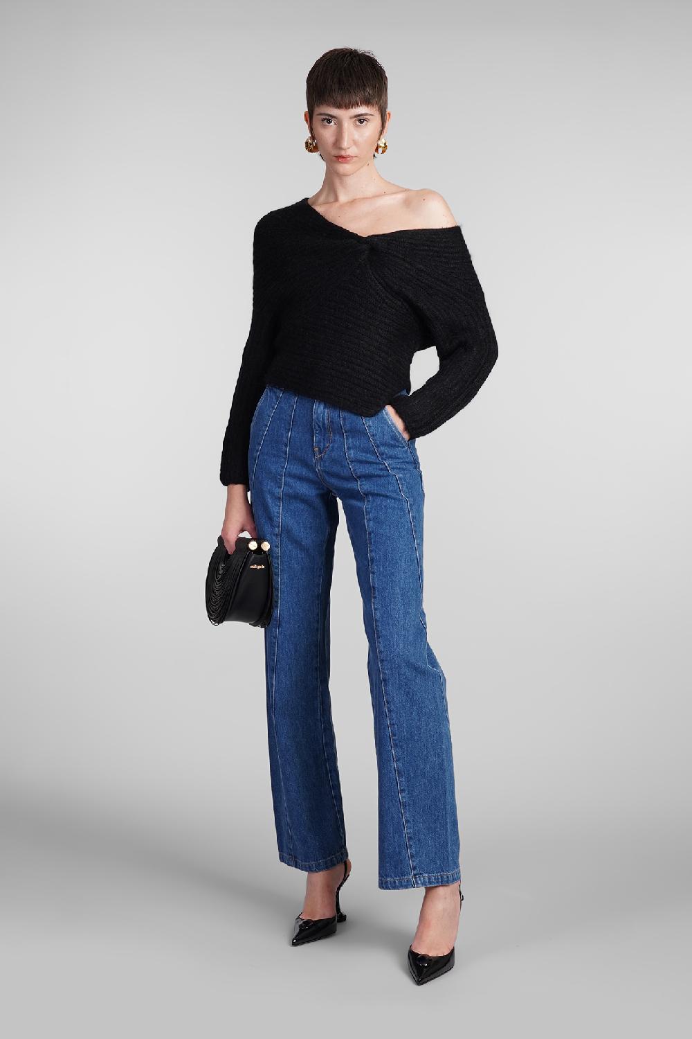 Deliberti Cult Gaia Maglia lea in lana nera cod. 409546 - Deliberti The Luxury Shopping Moda