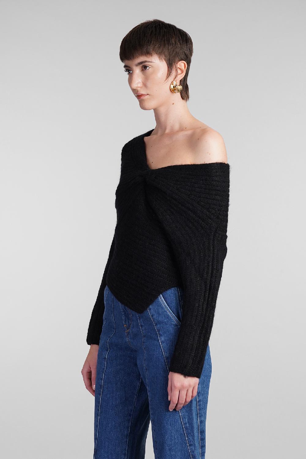 Deliberti Cult Gaia Maglia lea in lana nera cod. 409546 - Deliberti The Luxury Shopping Moda