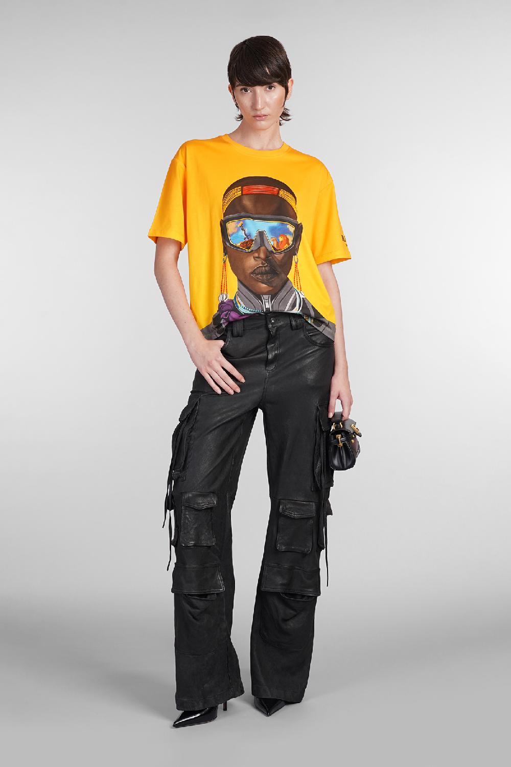 Deliberti Disney x Balmain T-shirt in cotone giallo cod. 403031 - Deliberti The Luxury Shopping Spedizione gratuita