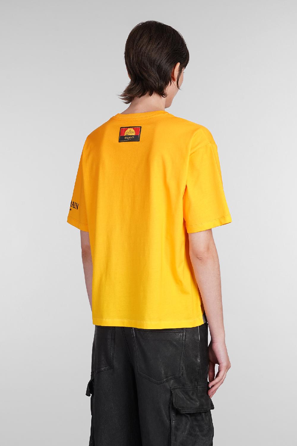 Deliberti Disney x Balmain T-shirt in cotone giallo cod. 403031 - Deliberti The Luxury Shopping Spedizione gratuita