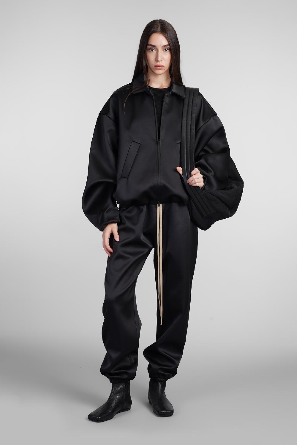 Deliberti Fear of God Essentials Bomber in poliestere nero cod. 408707 - Deliberti The Luxury Shopping Comprare a buon mercato