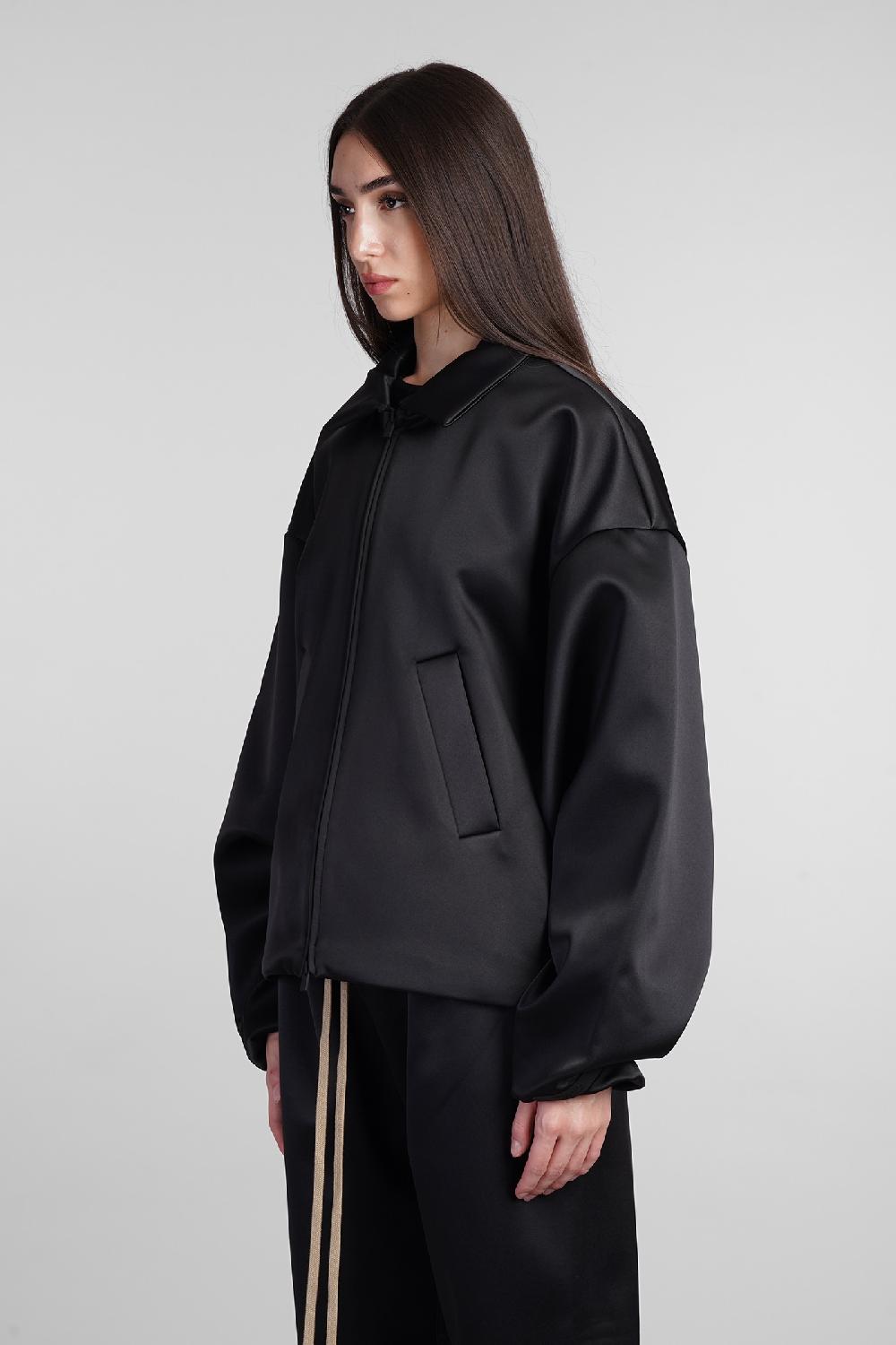 Deliberti Fear of God Essentials Bomber in poliestere nero cod. 408707 - Deliberti The Luxury Shopping Comprare a buon mercato