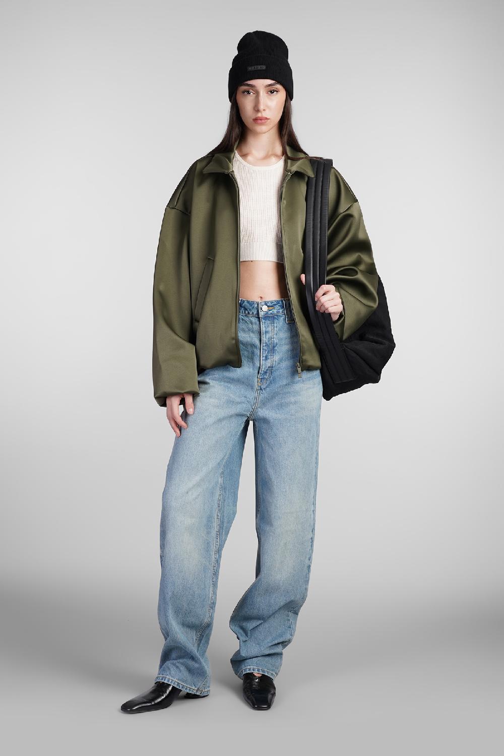 Deliberti Fear of God Essentials Bomber in poliestere verde cod. 408708 - Deliberti The Luxury Shopping Grande vendita