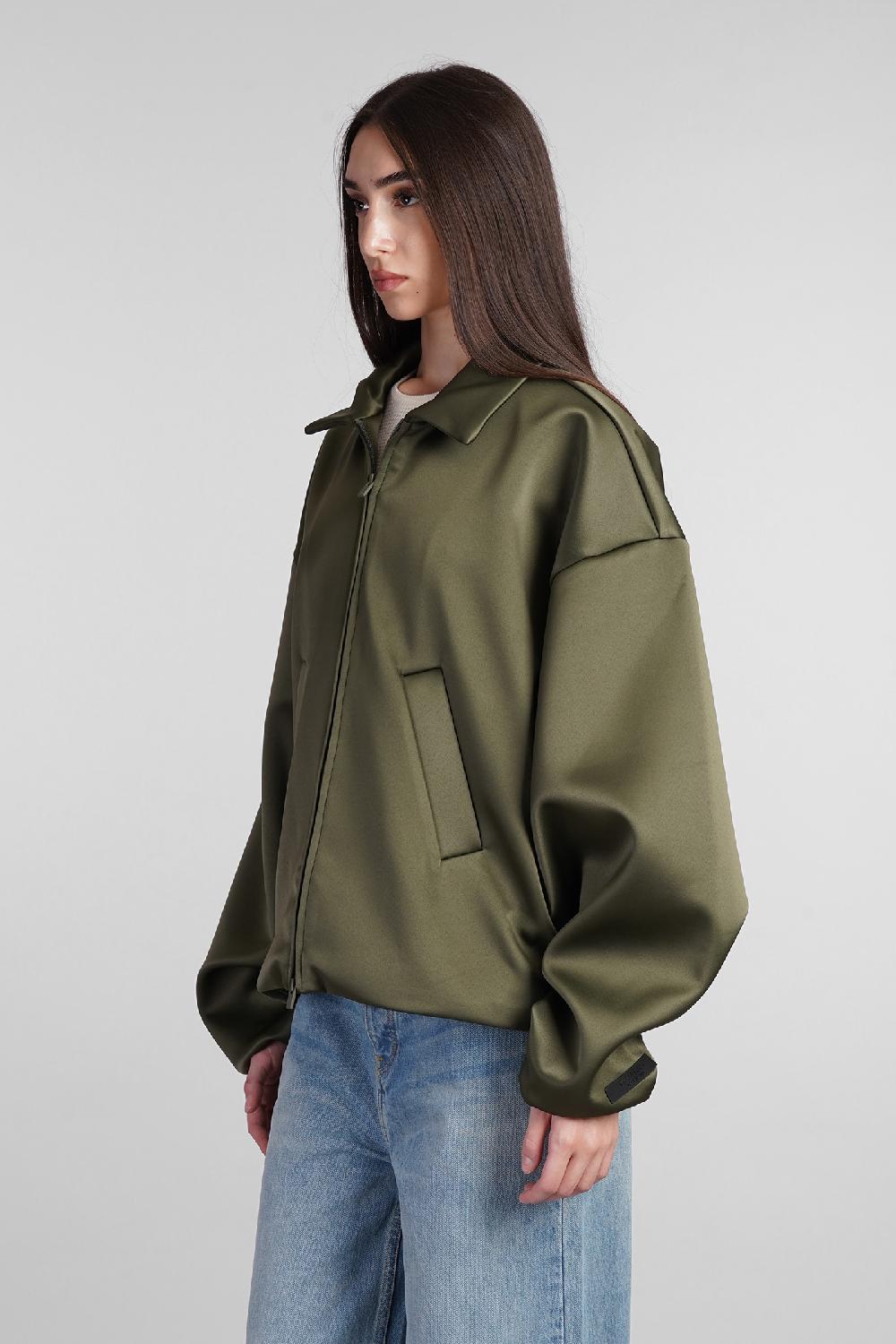 Deliberti Fear of God Essentials Bomber in poliestere verde cod. 408708 - Deliberti The Luxury Shopping Grande vendita
