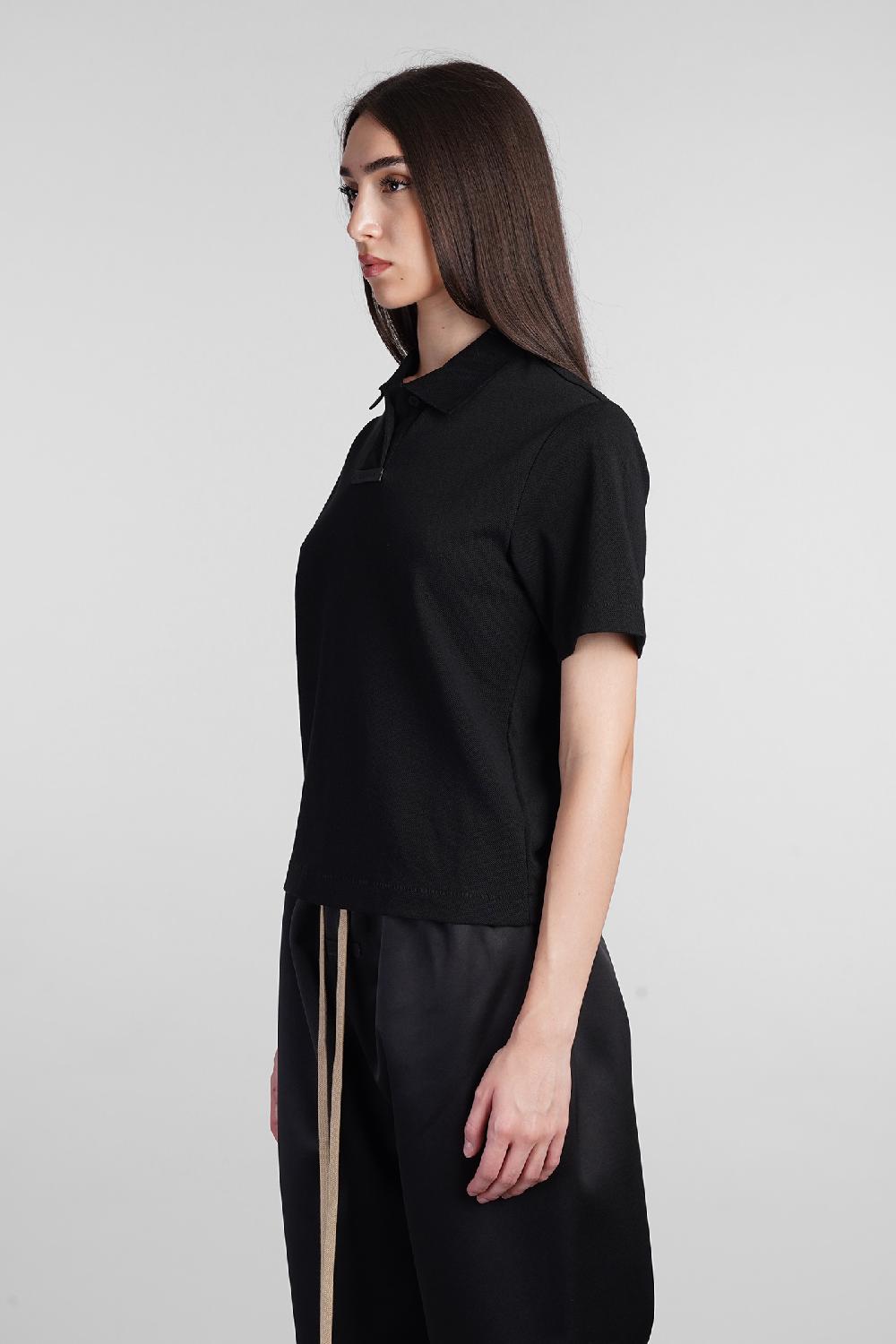Deliberti Fear of God Essentials Polo in cotone nero cod. 408711 - Deliberti The Luxury Shopping Shopping online