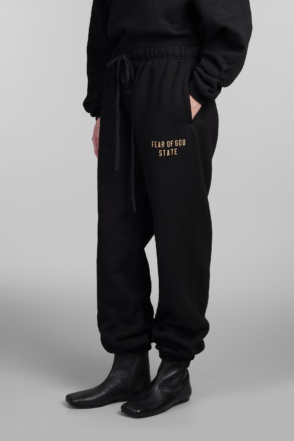 Deliberti Fear of God Essentials Pantalone in cotone nero cod. 409703 - Deliberti The Luxury Shopping Vendite stagionali