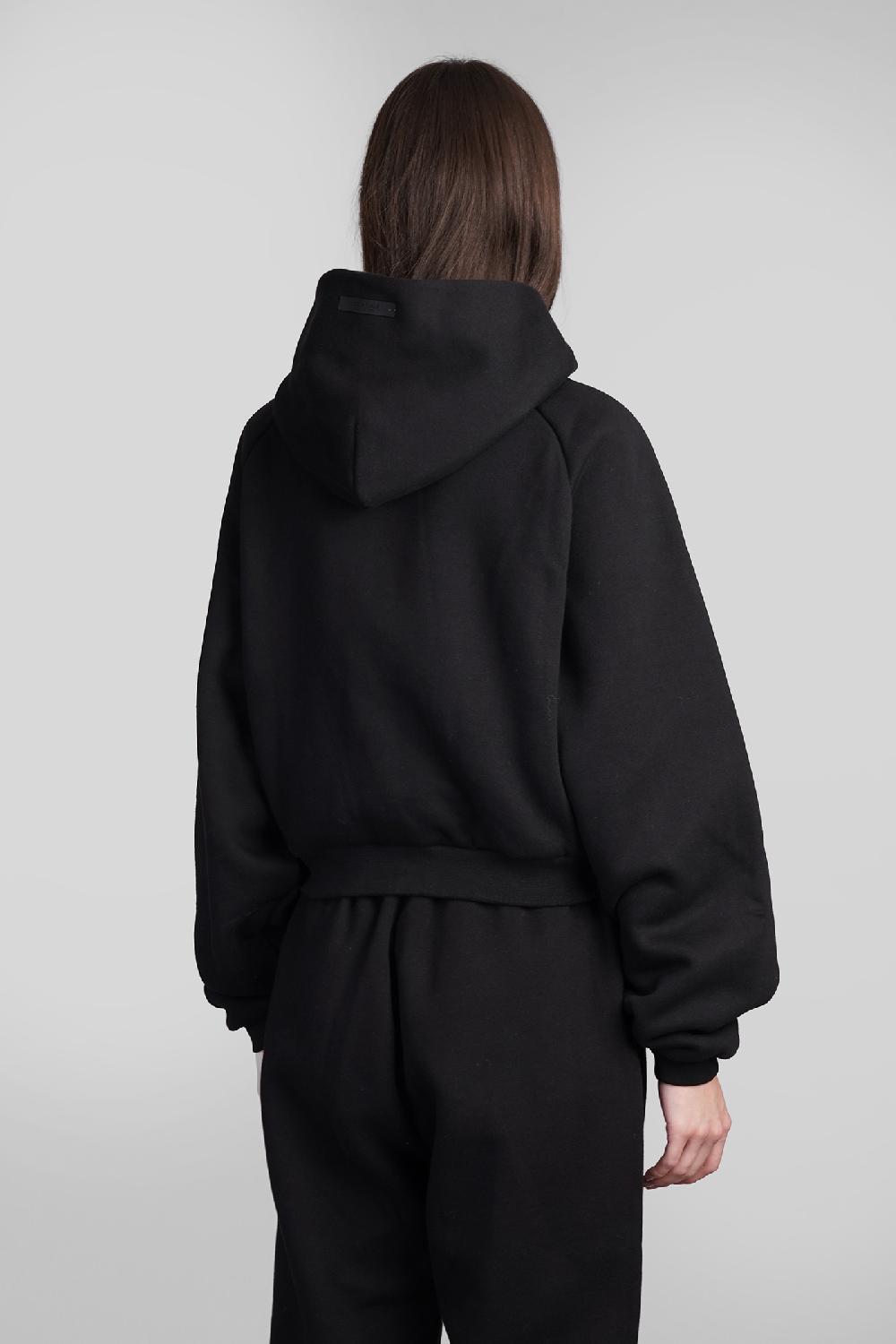 Deliberti Fear of God Essentials Felpa in cotone nero cod. 409707 - Deliberti The Luxury Shopping Offerta Pasqua