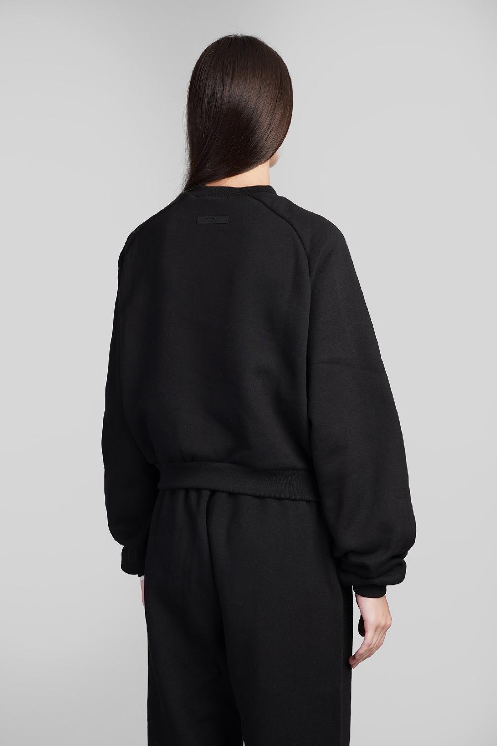 Deliberti Fear of God Essentials Felpa in cotone nero cod. 409709 - Deliberti The Luxury Shopping Offerta Giorno del Papà