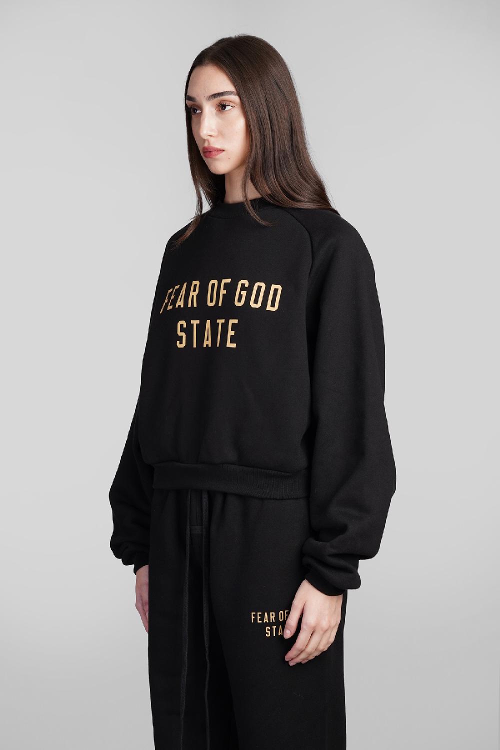 Deliberti Fear of God Essentials Felpa in cotone nero cod. 409709 - Deliberti The Luxury Shopping Offerta Giorno del Papà