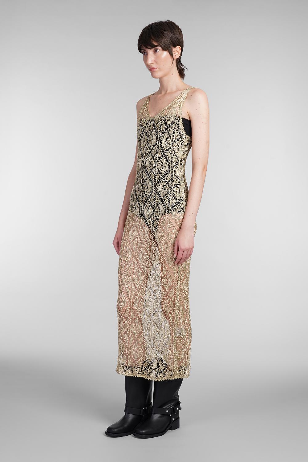 Deliberti Ganni Abito in viscosa oro cod. 403438 - Deliberti The Luxury Shopping Offerta temporanea
