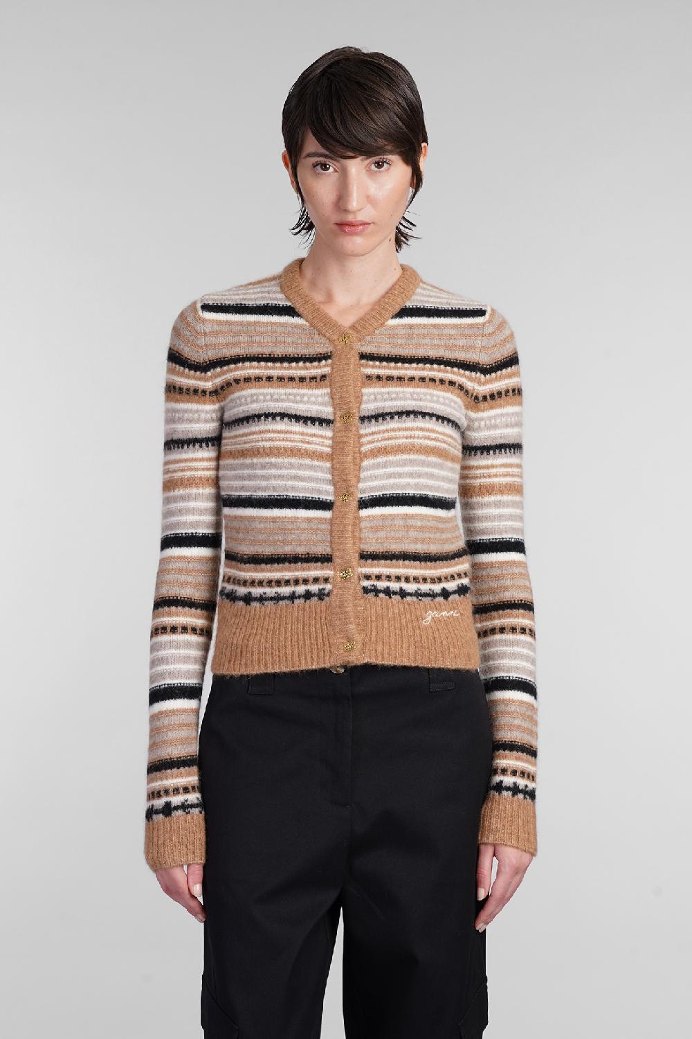 Deliberti Ganni Cardigan in lana beige cod. 403439 - Deliberti The Luxury Shopping Grandi sconti